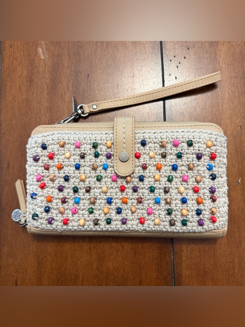 The Sak Iris Crochet Large Smartphone Crossbody Bag Wallet